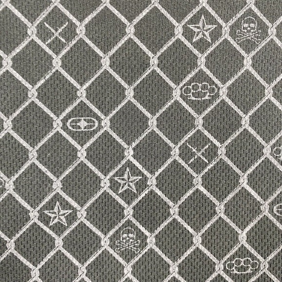 Vtg No Fear Shirt Men XL Black Gray Tank Jersey Skulls Brass Knuckles Swords Y2K - Picture 4 of 10